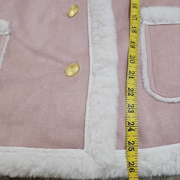 PRETTY IN PINK SKI BUNNY VIBES FAUX SUEDE FAUX FUR LINED JACKET - Picture 9 of 11